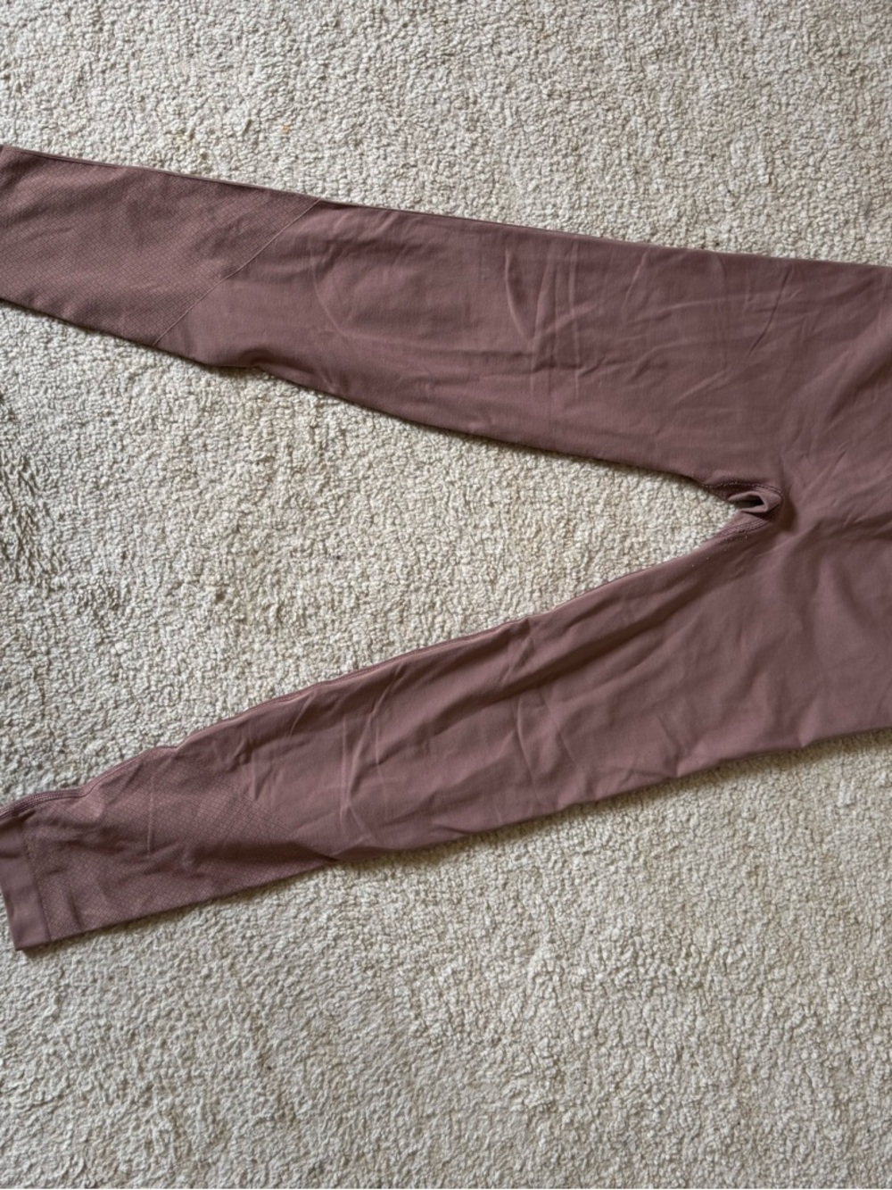 Mauve/Taupe Ribbed Lululemon Leggings